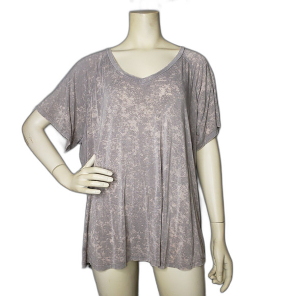 AMERICAN EAGLE Soft & Sexy  Short Sleeve T Shirt Gray Tan Womens Plus Size XXL - Picture 6 of 6